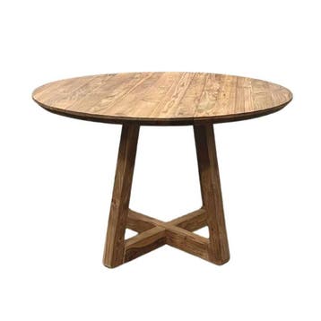 Stel uw ronde tafel met verjongde rand samen -  130 cmTafels, Huis en Inrichting, Tafels | Eettafels, Ophalen of Verzenden, Nieuw