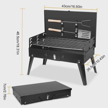 Draagbare Opvouwbare Mini BBQ Grill - Compact en Ideaal voor, Verzenden, Nieuw