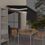 vidaXL Luifel met rolgordijn, LED en windsensor 3,5x2,5 m, Verzenden, Nieuw