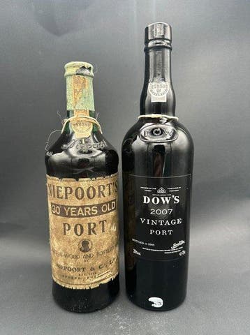 2007 Dows Vintage & Niepoorts 30 years old Tawny - Vintage, Nieuw