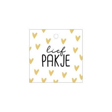 3x Cadeaulabel Lief Pakje (Per 3 stuks, Cadeaulabels), Ophalen of Verzenden, Nieuw