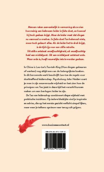 De Tao van leiderschap 9789047010470 John Heider, Verzenden, Zo goed als nieuw, John Heider