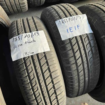 2 x Lassa 185-70-13 Zomerbanden 8,5mm, Gebruikt, 13 inch, Band(en), Personenwagen