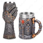Ridder Tankard Biermok Middeleeuwse Mok met RVS Inzet, Verzenden, Nieuw