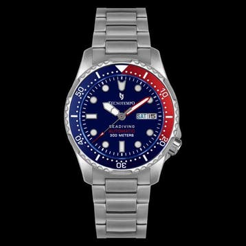 Tecnotempo - Automatic - Seadiving 300M - - TT.300SD.BLR -, Nieuw