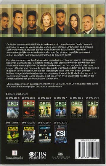 CSI: Teamgeest 9789061120759 M.A. Collins, Verzenden, Gelezen, M.A. Collins