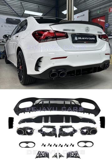A45 AMG Look Diffuser voor Mercedes Benz A Klasse V177 Sedan, Ophalen of Verzenden
