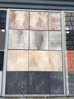 Tuintegel Black of Black/Grey 60x60x4cm € 19,95/m2, Tuin en Terras, Nieuw, Beton, 10 m² of meer, Terrastegels