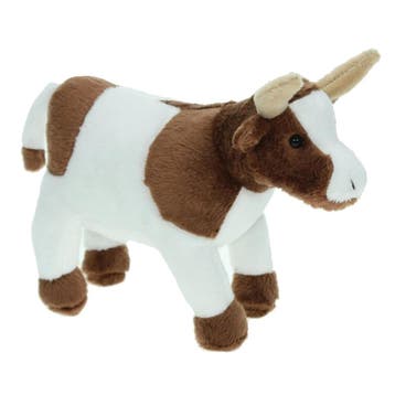 Cornelissen koe knuffel - pluche - 23 cm - bruin/wit, Verzenden, Nieuw