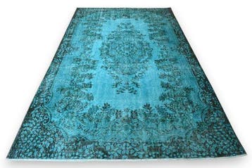 Blauwe vintage - Vloerkleed - 295 cm - 180 cm - met, Nieuw