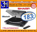 Nieuwe Sharp Platenspeler Volautomaat met Bluetooth goedkoop, Audio, Tv en Foto, Platenspelers, Overige merken, Pitch-regelaar