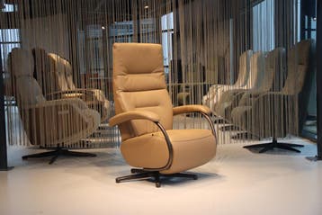 Relaxfauteuil / Relaxstoel Feelz FZ R04-A05 De Toekomst Leer, Huis en Inrichting, Fauteuils, Ophalen of Verzenden, Nieuw, Leer