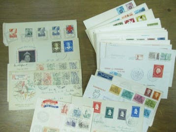 Nederland 1927/1967 - Collectie FDC inc voorlopers en, Gestempeld