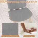 LIVSK Accentstoel - Ergonomisch Design met Gebogen Rugleunin, Verzenden, Nieuw