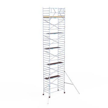 Rolsteiger Basic 135x250 12,2m werkhoogte tegen de gevel, Verzenden, Nieuw, Rolsteiger of Kamersteiger, 5 meter of hoger