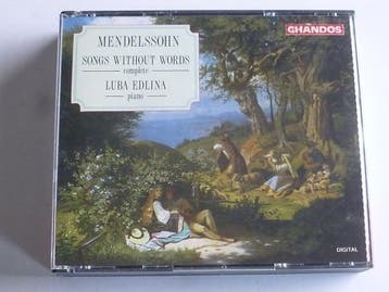 Mendelssohn - Songs without words / Luba Edlina (2 CD), Ophalen of Verzenden, Zo goed als nieuw
