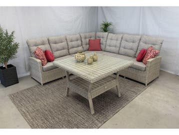 Te Velde tuinmeubelen arizona hoek lounge-dining set, Nieuw, Loungeset