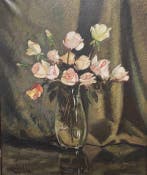 Vicente Rincón Garrido (1892-1958) - Rosas rosas, Antiek en Kunst