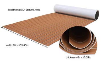 Antislip Duurzame Teak Vloermat Zelfklevend Camper Boot Jach, Verzenden, Nieuw