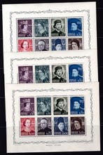 Portugal 1949 - Set HB Dinastia Aviz - MNH - 3 Hojitas, Gestempeld