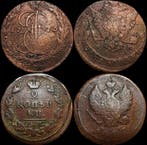 Rusland. 5 Kopeks - 1773 (Catherine II) / 2 Kopeks - 1824