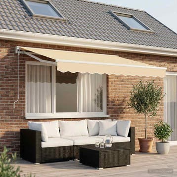 vidaXL Vervangend zonneschermdoek voor 2,5x2 m Crèmekleurig, Verzenden, Nieuw