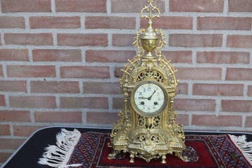 Klok - Brons, Messing - 1850-1900 - bronzen kathedraal klok, Antiek en Kunst
