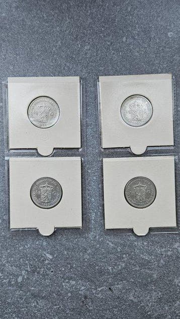 Nederland. 1/2 Gulden 1921/1922/1928/1929 (Zonder, Postzegels en Munten