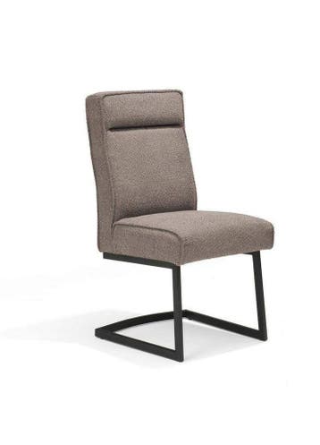 Eetkamerstoel Jones - eetkamerstoelen - Taupe, Nieuw, Stof