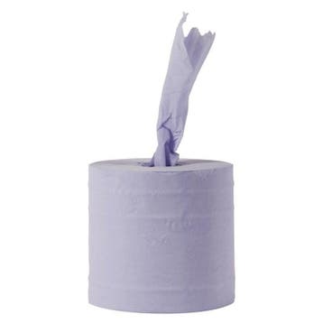 Centrefeed handdoekrollen blauw | 6 stuks | 1 laags |, Verzenden, Nieuw in verpakking