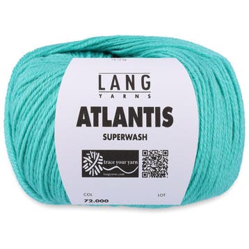 Lang Yarns Atlantis - 73 aqua blauw - Wol/Acryl-Mix Garen, Ophalen of Verzenden, Nieuw