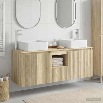 vidaXL Badkamerkastenset 3 st Sonoma Eiken 49,5 x 41 x 63 cm, Verzenden, Nieuw