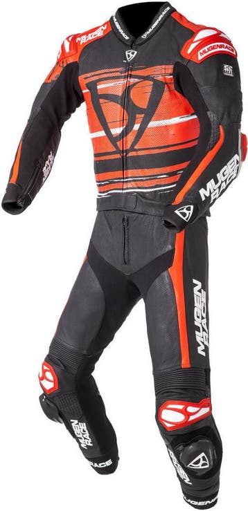 MUGENRACE RC-Max Due Zwart Wit Rood Geperforeerd 2-Delig, Nieuw met kaartje, MUGENRACE, Heren, Combipak