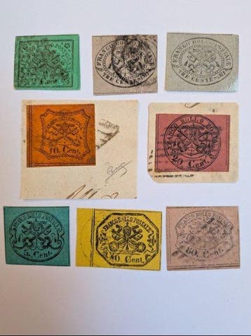 Italiaanse oude staten - Pauselijke Staat 1867 - 1867, Gestempeld