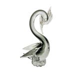 Sculptuur van zwaan - Murano glas - Groen/transparant - 22