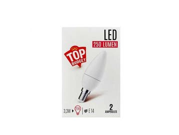 Veiling - 30x Frosted Flame LED-lamp E14 3,3 Watt 2-pack, Nieuw
