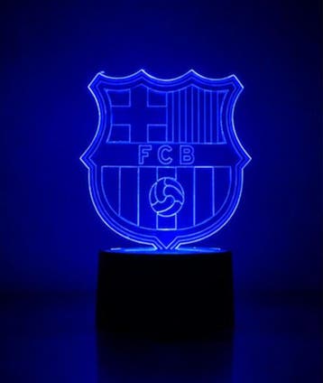 Led lamp FC Barcelona, Kunststof, Overige merken, Meerkleurig, Ophalen of Verzenden