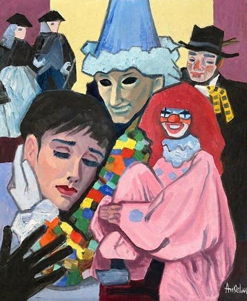 Fred Anselm (1922-2005) - Komposition v. Karneval, Clowns