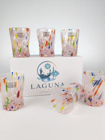 LAGUNA - Drinkservies (6) - Muranoglas - 6 GOTI DE FORNASA