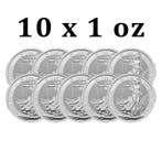 Verenigd Koninkrijk. 2 Pounds 10 x 1 oz £2 GBP UK Silver