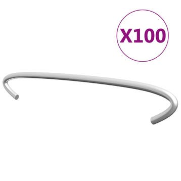 vidaXL Gabionhaken 100 st 15 cm gegalvaniseerd staal, Verzenden, Nieuw