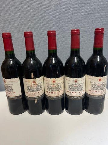 2003 La Coupe des Vignerons - Margaux - 5 Flessen (0.75, Verzamelen, Wijnen, Nieuw