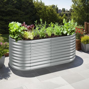 Hoge plantenbak Flormma, 1257l, verzinkt, 200x100x80cm, Verzenden, Nieuw