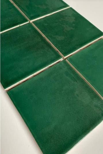 Zelliges Keramische Wandtegels 10x10 cm Cifre Zellige Olive, Verzenden, Nieuw, Minder dan 20 cm, Minder dan 20 cm