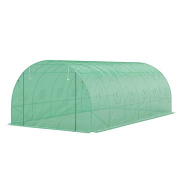 TRUUSK Foliekas 6x3x2m - 12 Ramen - Roldeur - Oprolbare Zijw, Verzenden