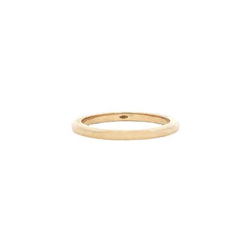 Gouden gladde ring 14 karaat, Sieraden, Tassen en Uiterlijk, Verzenden, Zo goed als nieuw, Goud