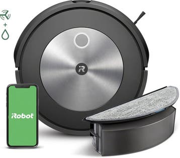iRobot Roomba Combo j5 Robotstofzuiger met Dweilfunctie -, Ophalen of Verzenden, Zo goed als nieuw