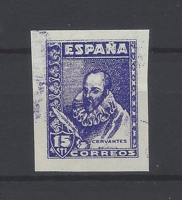 Spanje 1938/1940 - Spanje - Cervantes-postzegel niet, Gestempeld