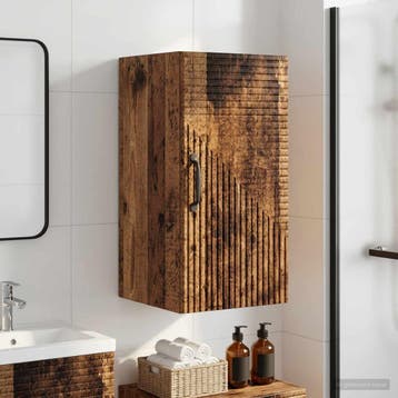 vidaXL Badkamer wandkast HAARLEM Oud hout 30 x 31 x 59 cm, Verzenden, Nieuw