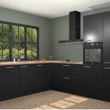 Zwarte keuken Singapore 125373, Verzenden, Nieuw